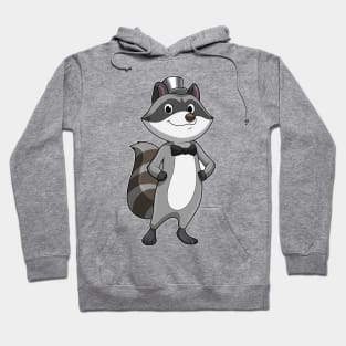 Raccoon as Groom with Tie Hoodie